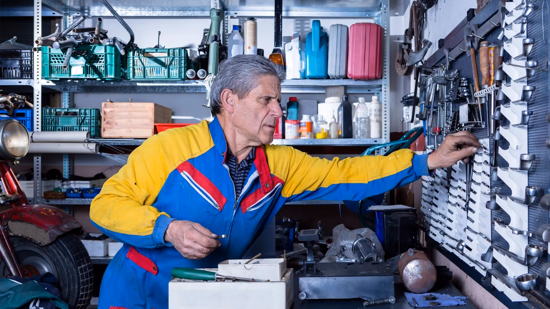 Male mechanic at his workshop — Silver Tsunami